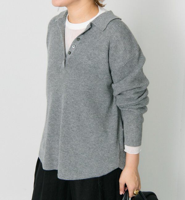  「ワッフルニットポロ」|キャミソール|