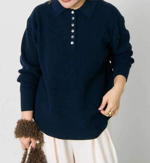  「ワッフルニットポロ」|キャミソール|