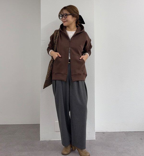  「【2サイズ展開/インフルエンサー企画】ツータック起毛スラックスパンツ」|その他|