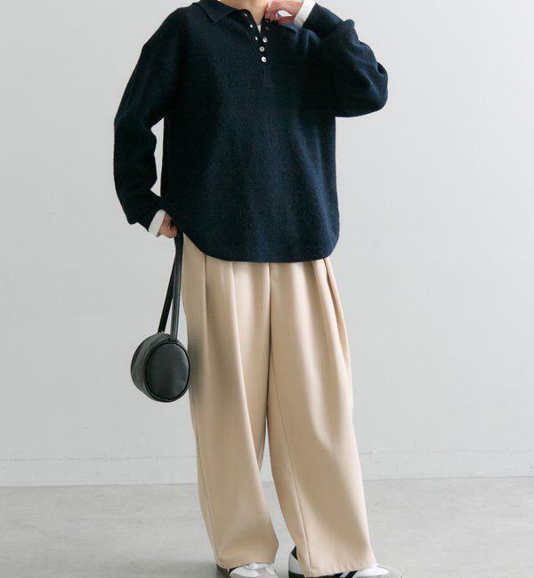  「【2サイズ展開/インフルエンサー企画】ツータック起毛スラックスパンツ」|その他|