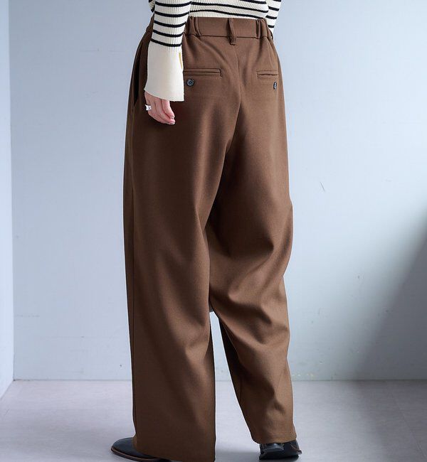  「【2サイズ展開/インフルエンサー企画】ツータック起毛スラックスパンツ」|その他|