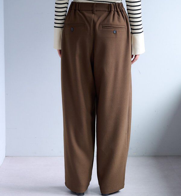  「【2サイズ展開/インフルエンサー企画】ツータック起毛スラックスパンツ」|その他|