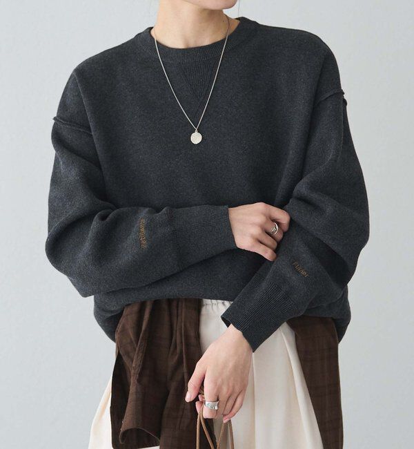  「スウェットライクダブルジャガードニット」|キャミソール|