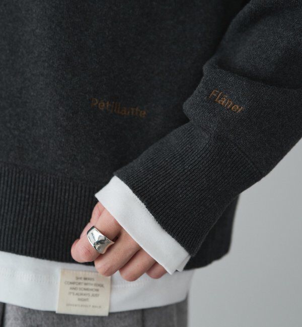  「スウェットライクダブルジャガードニットパーカー」|キャミソール|