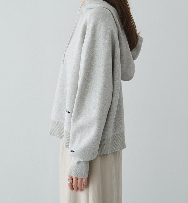  「スウェットライクダブルジャガードニットパーカー」|キャミソール|
