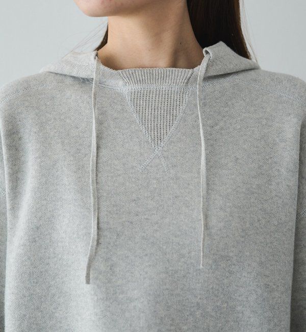 「スウェットライクダブルジャガードニットパーカー」|キャミソール|