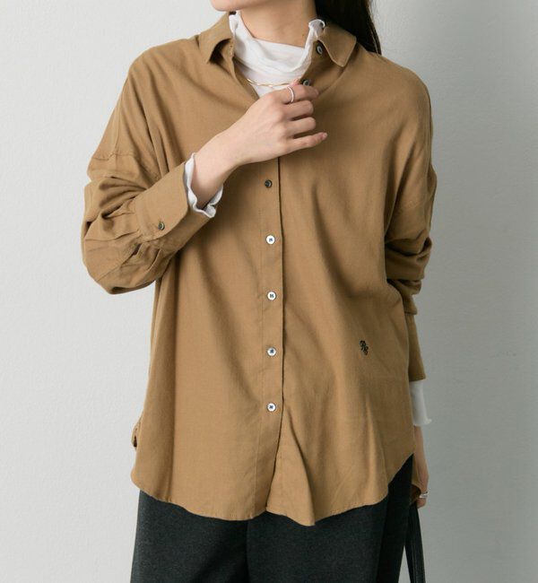  「起毛オーバーシャツブラウス」|シャツ・ブラウス|