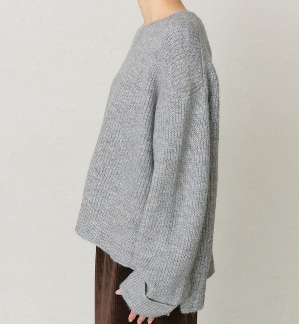  「ネップクルーネックニットプルオーバー」|キャミソール|