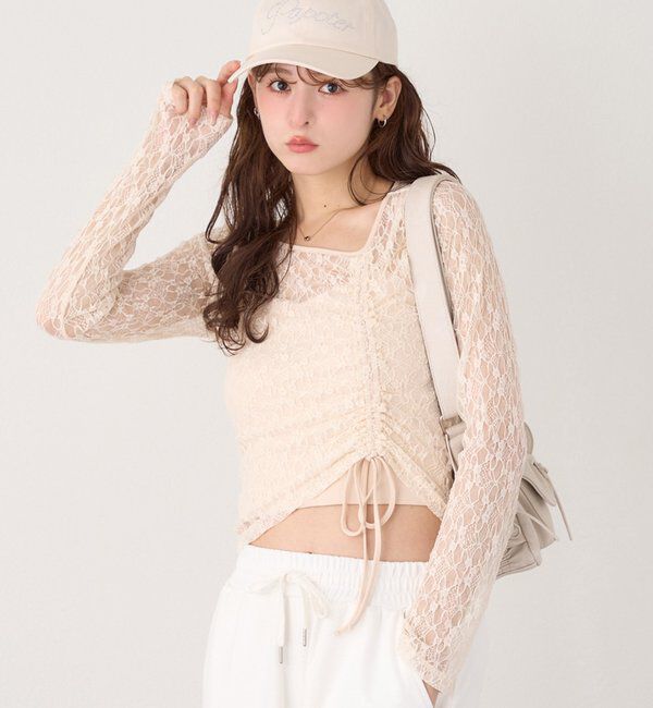  「インナーセットドロストトップス」|プルオーバー|