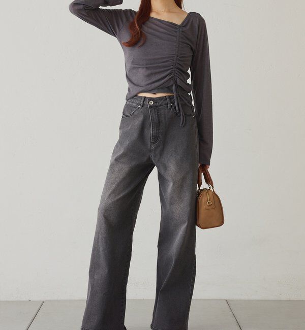  「インナーセットドロストトップス」|プルオーバー|