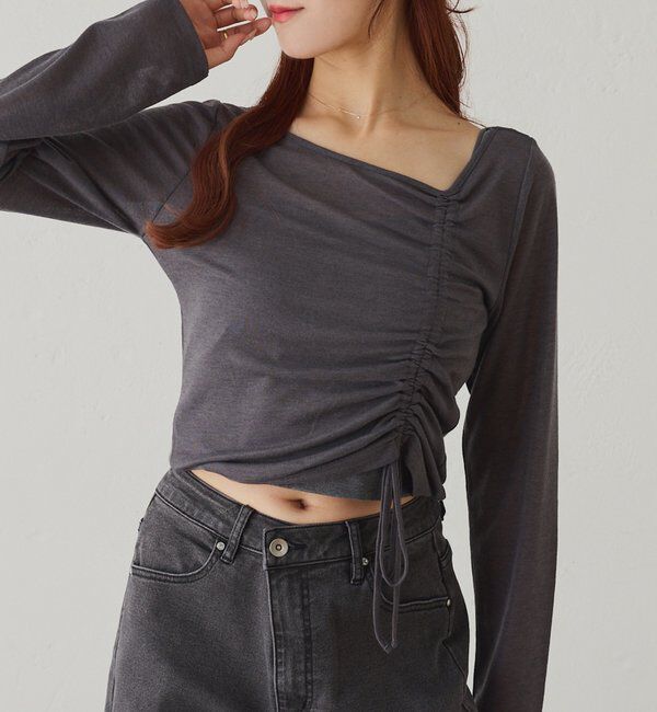  「インナーセットドロストトップス」|プルオーバー|