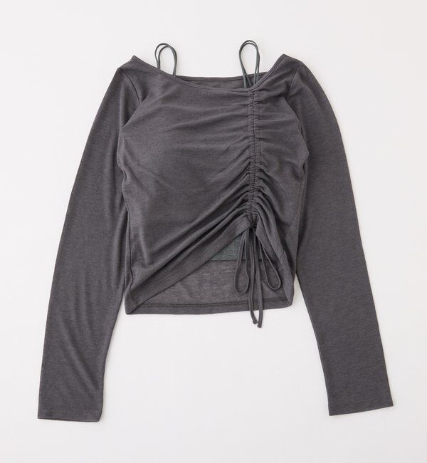  「インナーセットドロストトップス」|プルオーバー|