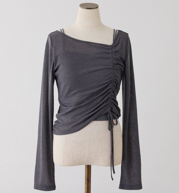  「インナーセットドロストトップス」|プルオーバー|