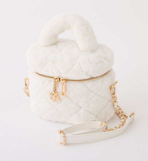  「フェイクファーキルティングバニティバッグ」|ショルダー・メッセンジャー|