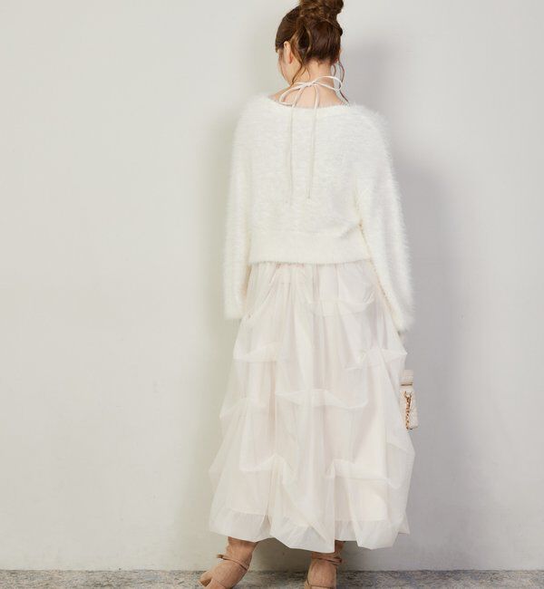  「milkyフェザーショートカーデ」|ニット・セーター|