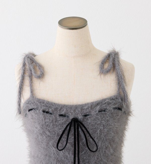  「milkyフェザーリボンビスチェ」|ニット・セーター|