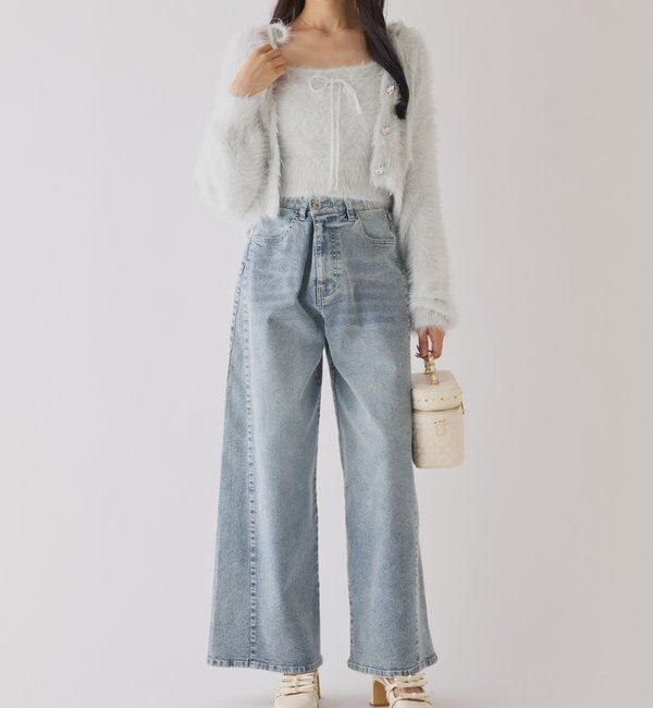  「milkyフェザーリボンビスチェ」|ニット・セーター|