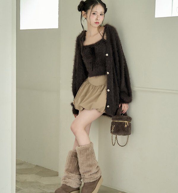  「milkyフェザーリボンビスチェ」|ニット・セーター|