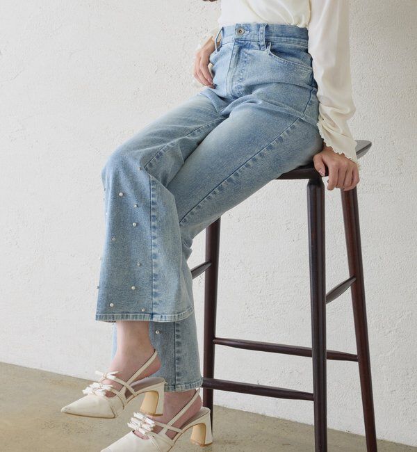  「美脚フレアデニムパンツ」|その他|