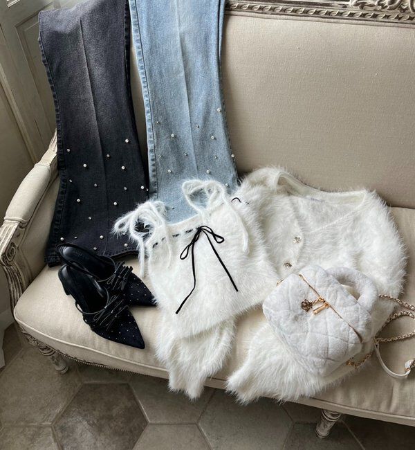  「美脚フレアデニムパンツ」|その他|