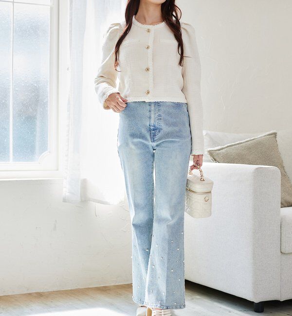  「美脚フレアデニムパンツ」|その他|