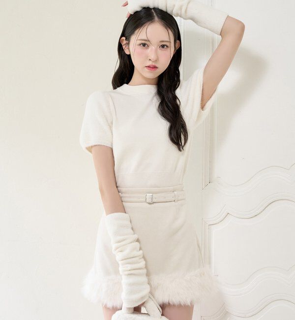  「フェイクムートンミニスカート」|スカート|