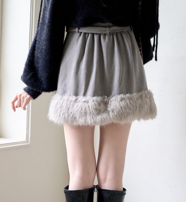  「フェイクムートンミニスカート」|スカート|