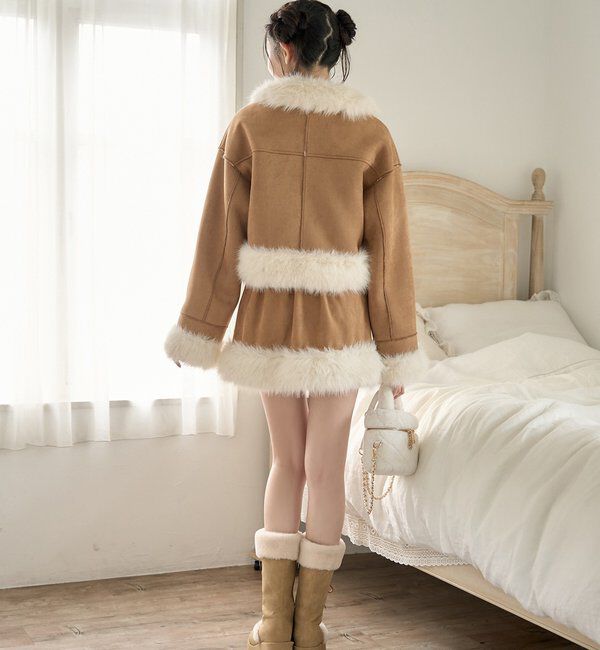  「フェイクムートンミニスカート」|スカート|