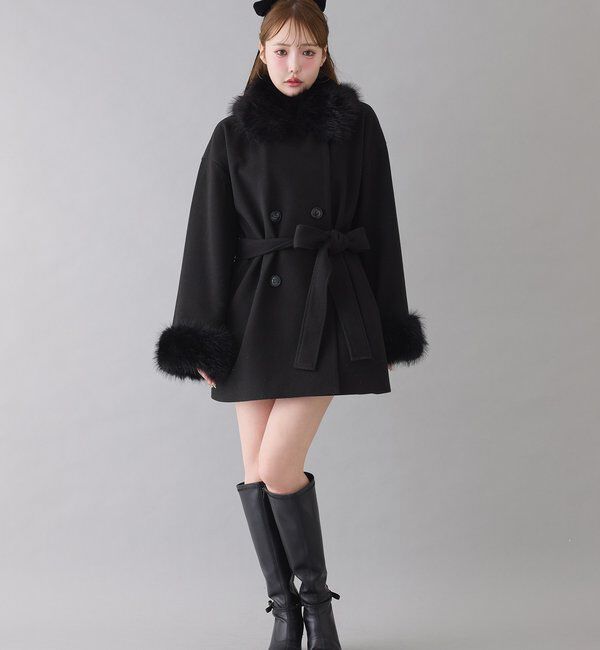  「【リボン取り外し可能】ポインテッドストレッチブーツ」|その他|