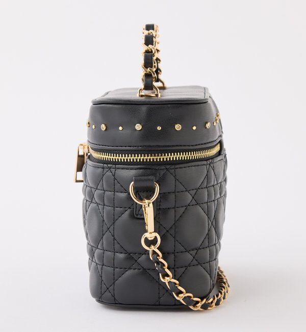  「スタッズ付キルティングバニティバッグ」|ショルダー・メッセンジャー|