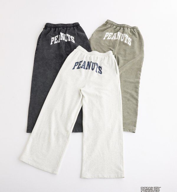  「【PEANUTSコラボ】スヌーピー刺繍入りスウェットパンツ」|その他|