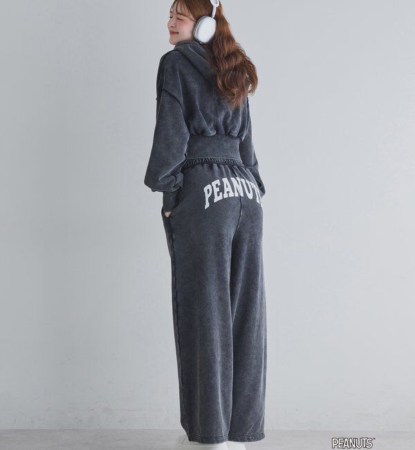  「【PEANUTSコラボ】スヌーピー刺繍入りスウェットパンツ」|その他|