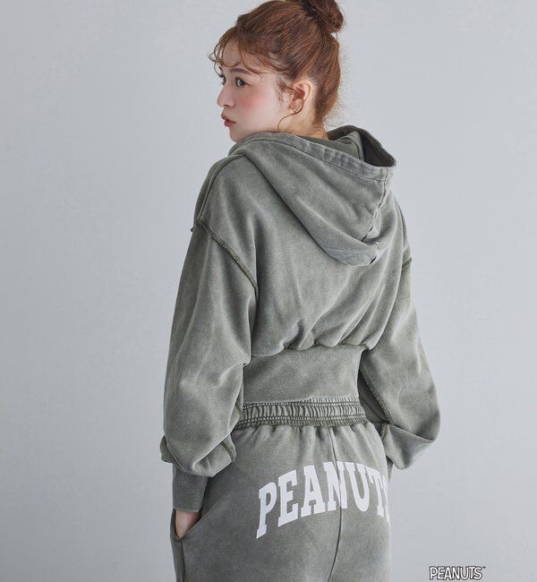  「【PEANUTSコラボ】スヌーピー刺繍入りスウェットパンツ」|その他|