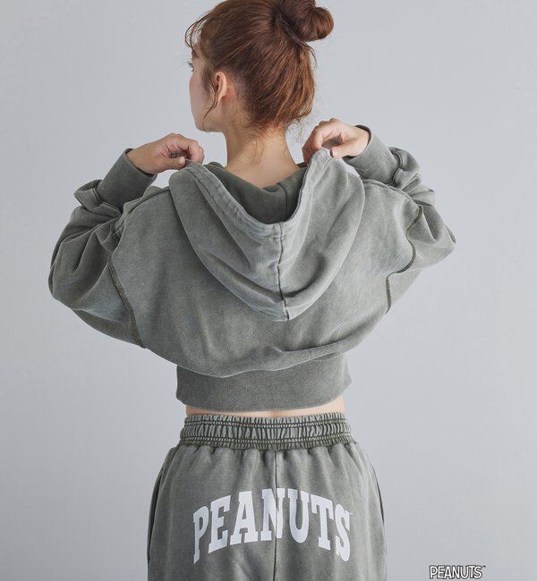  「【PEANUTSコラボ】スヌーピー刺繍入りスウェットパンツ」|その他|