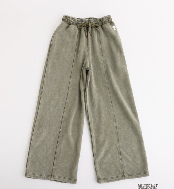  「【PEANUTSコラボ】スヌーピー刺繍入りスウェットパンツ」|その他|