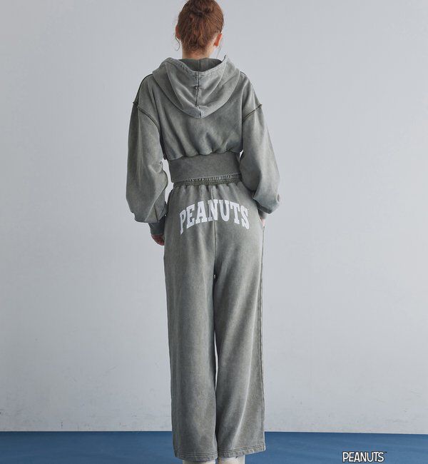 「【PEANUTSコラボ】スヌーピー刺繍入りスウェットパンツ」|その他|