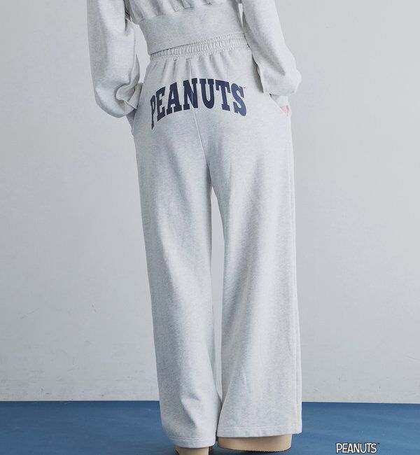  「【PEANUTSコラボ】スヌーピー刺繍入りスウェットパンツ」|その他|オートミール
