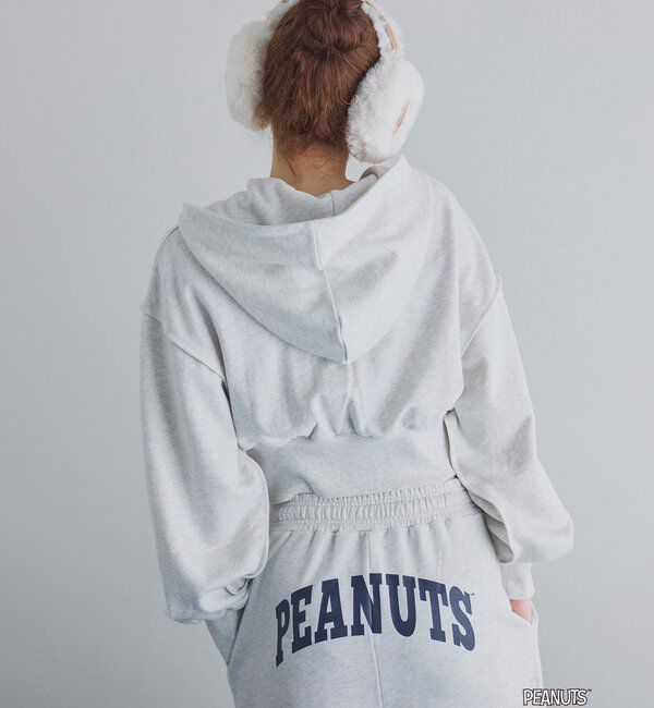  「【PEANUTSコラボ】スヌーピー刺繍入りスウェットパンツ」|その他|