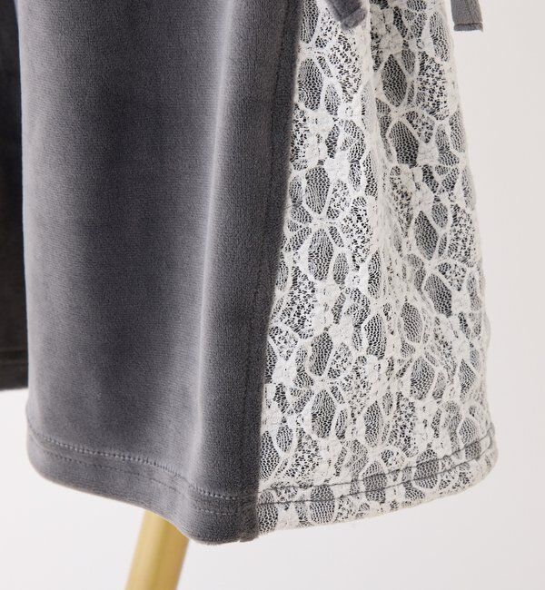  「【セットアップ対応】サイドレースベロアリボンパンツ」|その他|