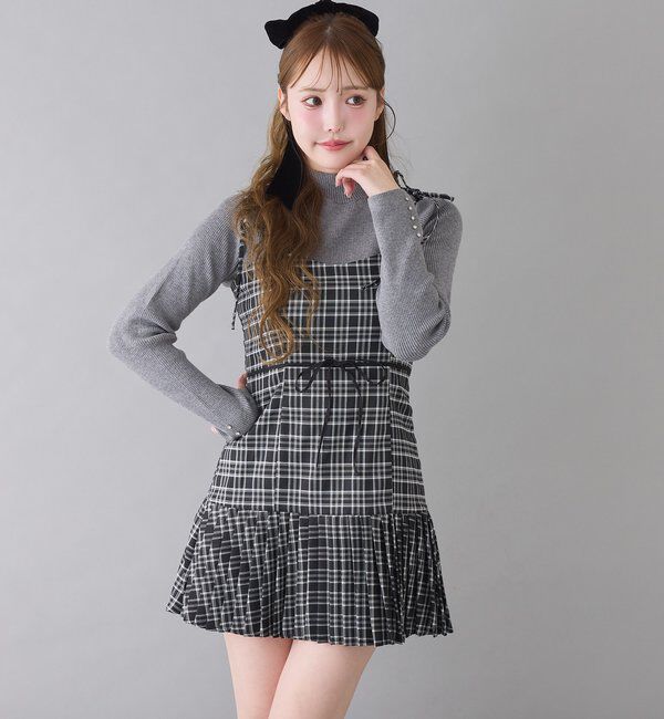  「袖ボタンプチハイニット」|ニット・セーター|