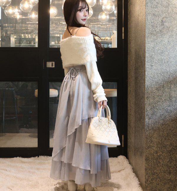  「ティアードロングスカート」|スカート|