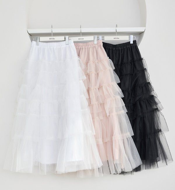 「チュールロングスカート」|スカート|
