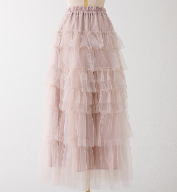  「チュールロングスカート」|スカート|