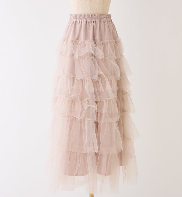  「チュールロングスカート」|スカート|