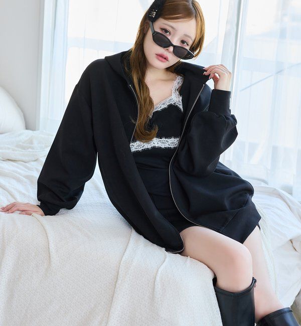  「【セットアップ可能】ビッグシルエットパーカー」|プルオーバー|