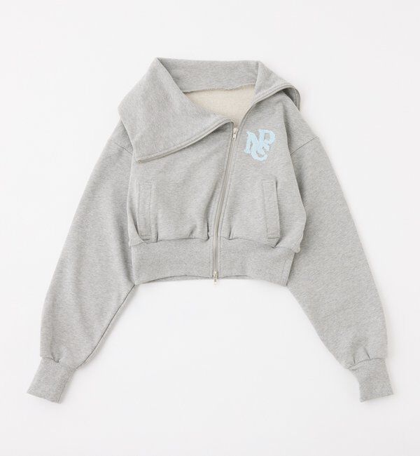  「【セットアップ可能】セーラーカラーロゴスウェット」|プルオーバー|グレー