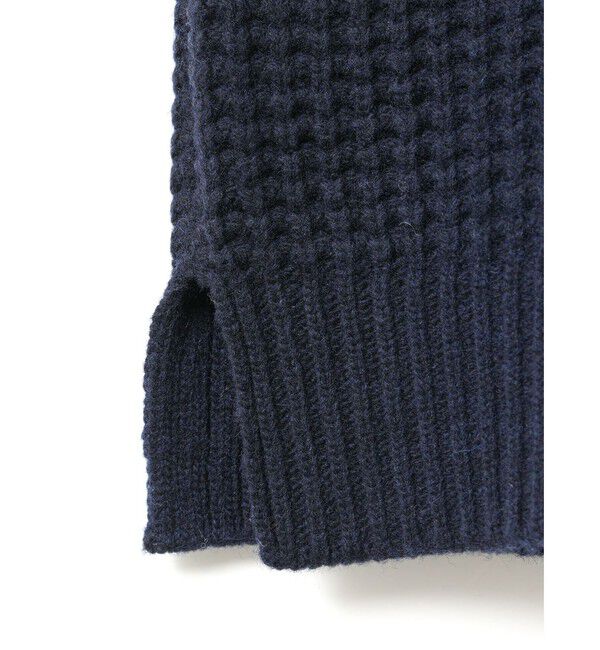 mizuiro ind「mizuiro ind ワッフルハイネックベスト」|ベスト・ジレ|