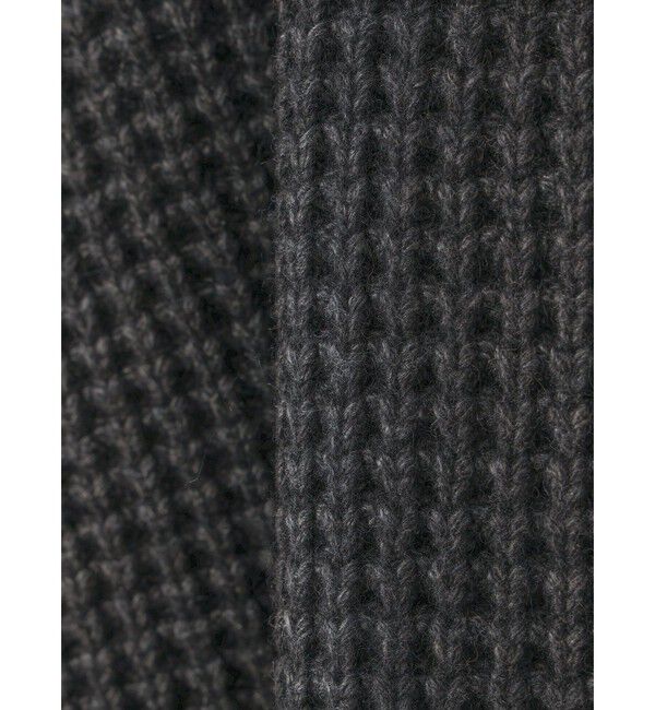 mizuiro ind「mizuiro ind ワッフルハイネックベスト」|ベスト・ジレ|