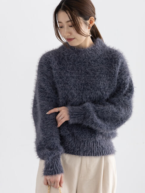 Te chichi「ミックスシャギーモールニット（セットアップ可）」|ニット・セーター|