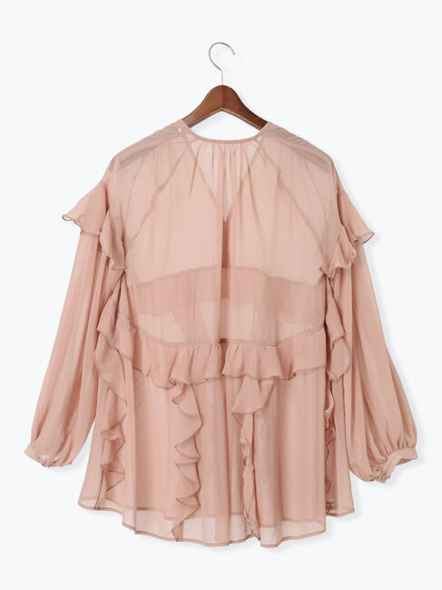 Te chichi「ラッフルフリルシアーチュニック《2025spring catalog item》」|シャツ・ブラウス|